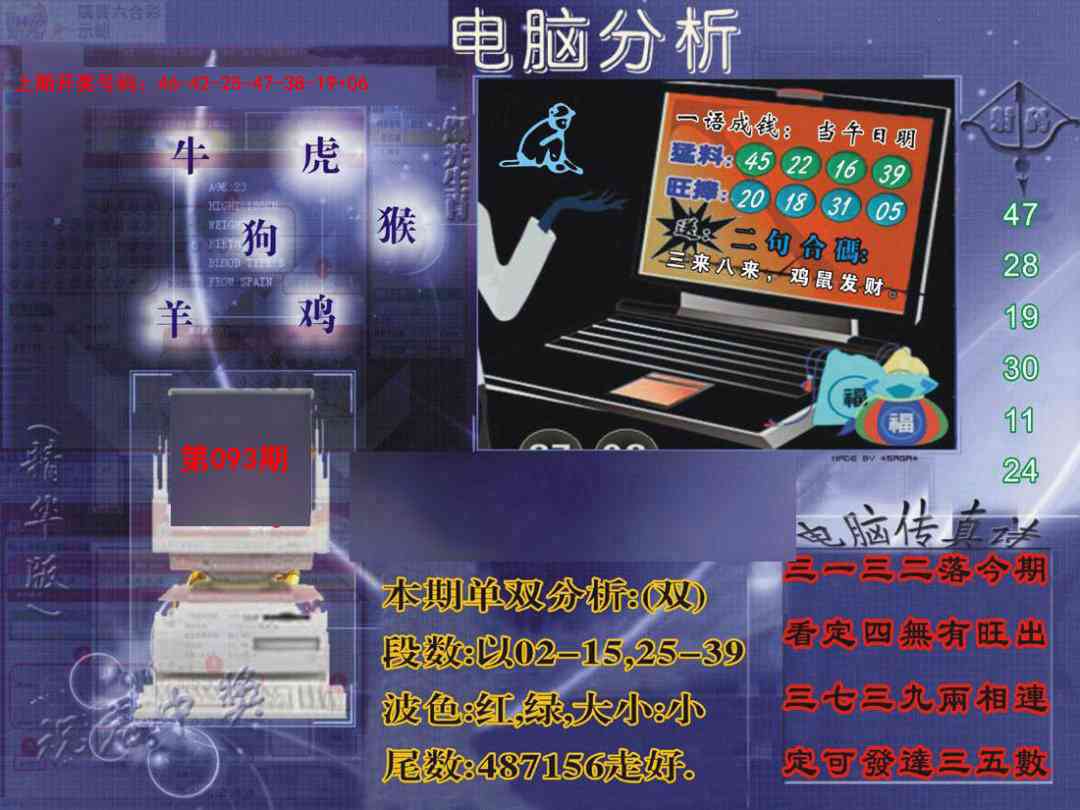 093期正版电脑分析贴士報[图]